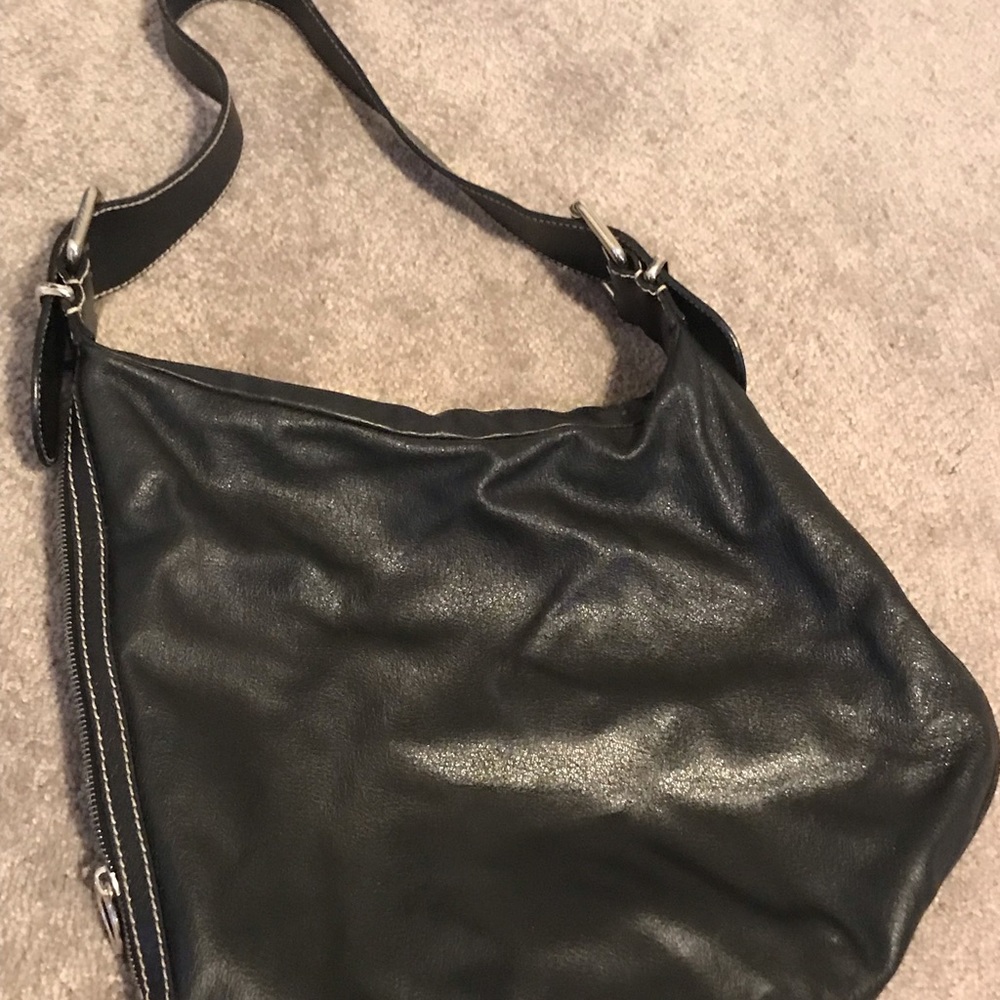 Authentic Fendi slanted leather purse